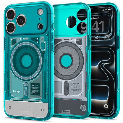 Funda MagSafe para Apple iPhone 18 Pro / 17 Pro, Spigen, Ultra Hybrid C-One, Turquesa ACS11985
