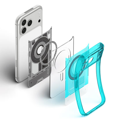 Funda MagSafe para Apple iPhone 18 Pro / 17 Pro, Spigen, Ultra Hybrid C-One, Turquesa ACS11985