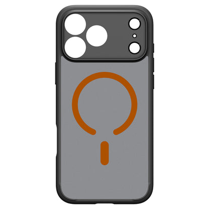 Funda MagSafe para Apple iPhone 18 Pro / 17 Pro, Spigen, Ultra Hybrid, Negra Naranja Satinada ACS12162