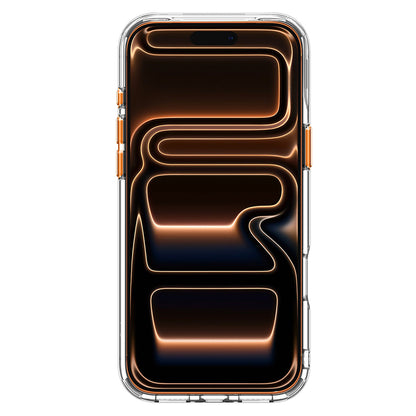 Funda MagSafe para Apple iPhone 18 Pro / 17 Pro, Spigen, Ultra Hybrid Optik S, Transparente Naranja ACS11923