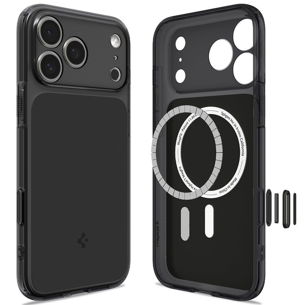 Funda MagSafe para Apple iPhone 18 Pro / 17 Pro, Spigen, Ultra Hybrid T, Negra Mate ACS12171