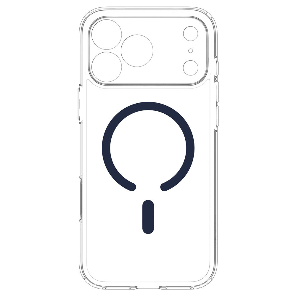 Funda MagSafe para Apple iPhone 18 Pro / 17 Pro, Spigen, Ultra Hybrid, Transparente Azul Marino ACS12158