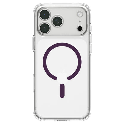 Funda MagSafe para Apple iPhone 18 Pro / 17 Pro, Spigen, Ultra Hybrid, color vino transparente ACS12335