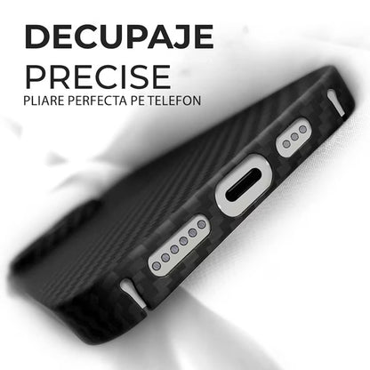 Funda MagSafe para Apple iPhone 18 Pro / 17 Pro, Techsuit, fibra de aramida, negra