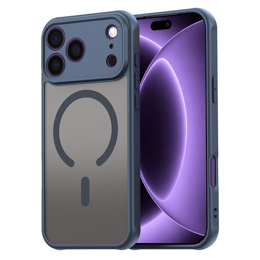 Funda MagSafe para Apple iPhone 18 Pro / 17 Pro, Techsuit, HaloFrost II, Azul marino