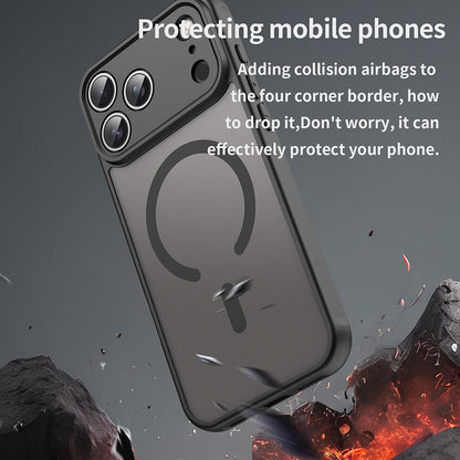 MagSafe Case for Apple iPhone 18 Pro / 17 Pro, Techsuit, HaloFrost II, Black
