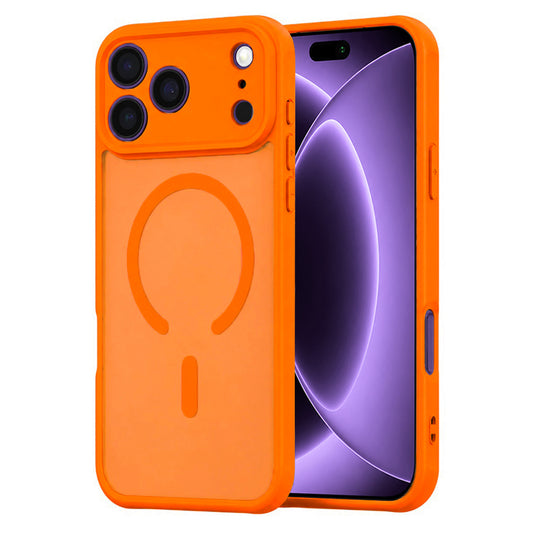Funda MagSafe para Apple iPhone 18 Pro / 17 Pro, Techsuit, HaloFrost II, Naranja