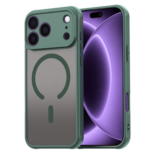 Funda MagSafe para Apple iPhone 18 Pro / 17 Pro, Techsuit, HaloFrost II, Verde