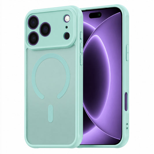 Funda MagSafe para Apple iPhone 18 Pro / 17 Pro, Techsuit, HaloFrost II, Verde Claro