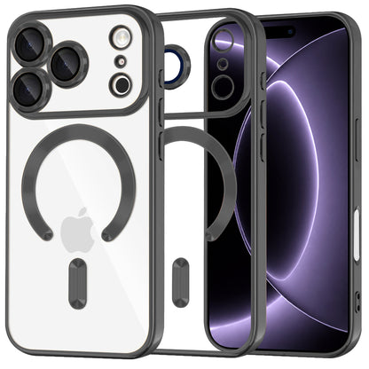 Funda MagSafe para Apple iPhone 18 Pro / 17 Pro, Techsuit, Luxury Crystal, Negra