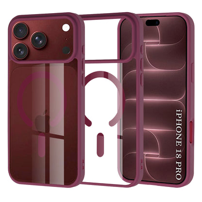 Funda MagSafe para Apple iPhone 18 Pro / 17 Pro, Techsuit, Pro, Vino Oscuro