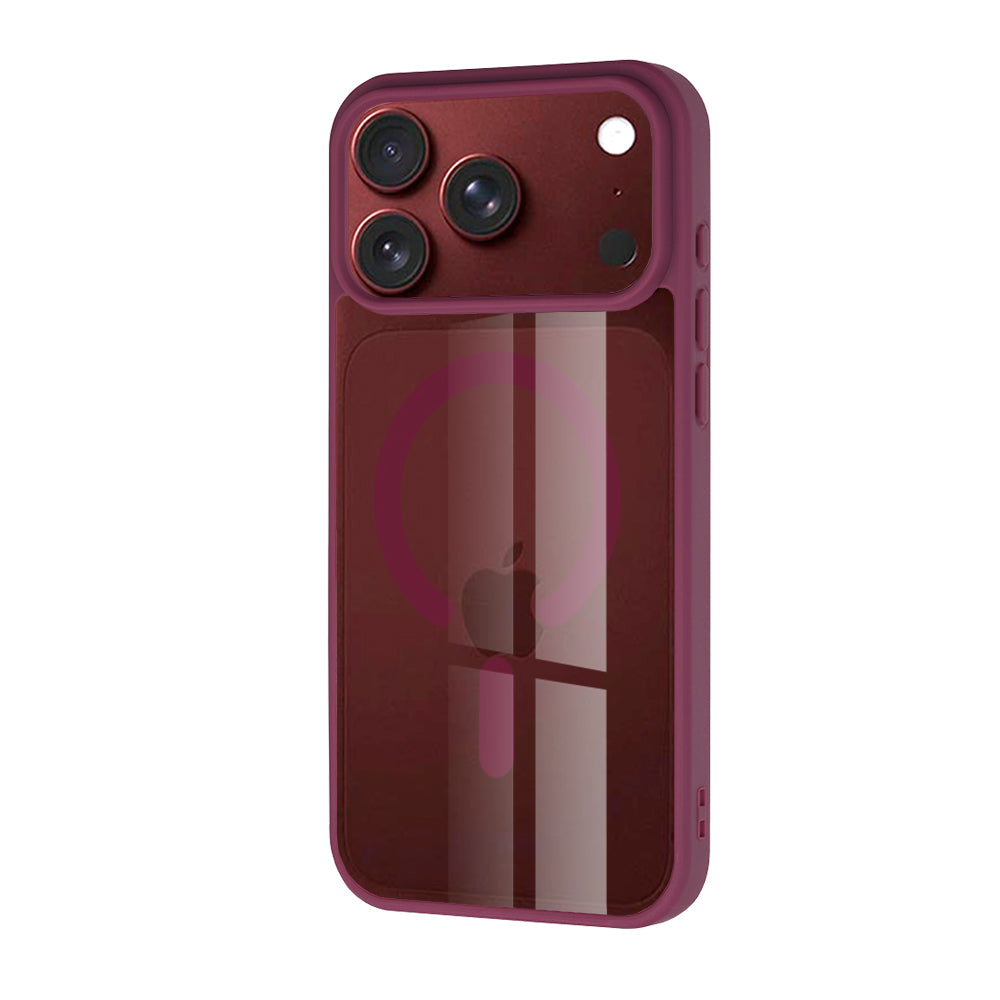 Funda MagSafe para Apple iPhone 18 Pro / 17 Pro, Techsuit, Pro, Vino Oscuro