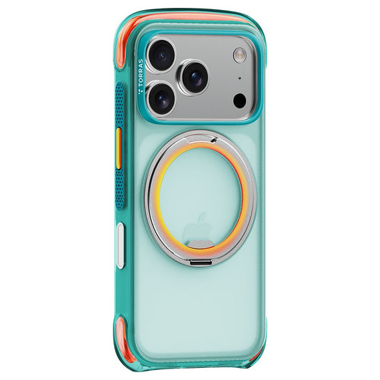 Funda MagSafe para Apple iPhone 18 Pro / 17 Pro, Torras, O3 Air Core, Turquesa