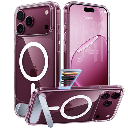 Funda MagSafe para Apple iPhone 18 Pro / 17 Pro, Torras, Ostand L1 Guardian, Transparente