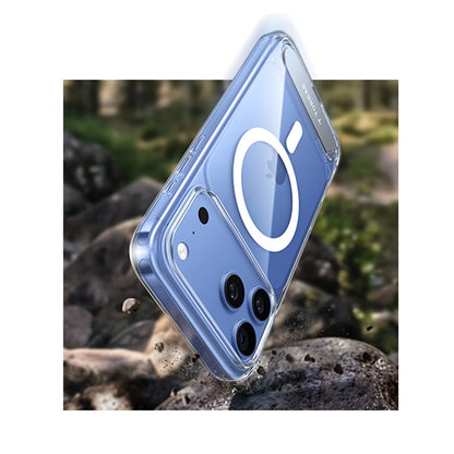 Funda MagSafe para Apple iPhone 18 Pro / 17 Pro, Torras, Ostand L1 Guardian, Transparente
