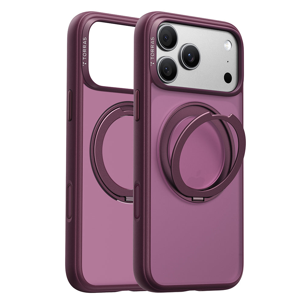 Funda MagSafe para Apple iPhone 18 Pro / 17 Pro, Torras, Ostand O1 Guardian, Morado