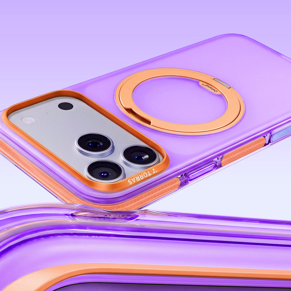 Funda MagSafe para Apple iPhone 18 Pro / 17 Pro, Torras, Ostand O3 Hue, Morado