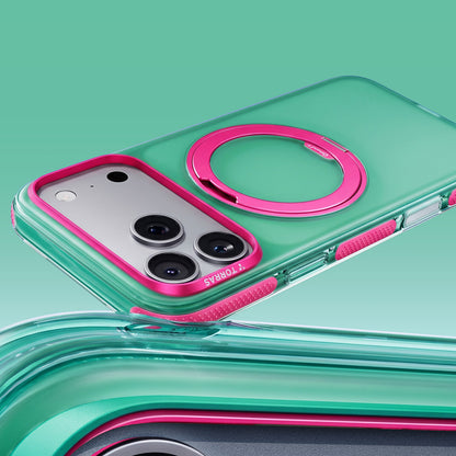 Funda MagSafe para Apple iPhone 18 Pro / 17 Pro, Torras, Ostand O3 Hue, Verde