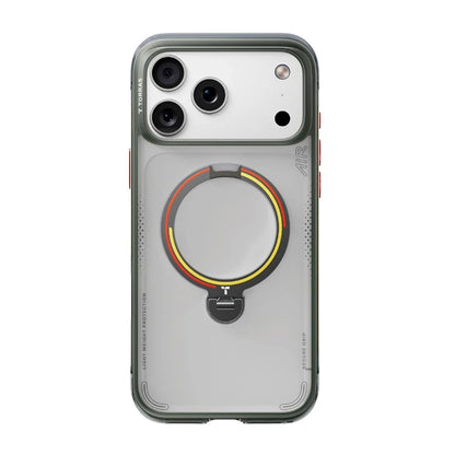 Funda MagSafe para Apple iPhone 18 Pro / 17 Pro, Torras, Ostand Q3 Air Football, Gris