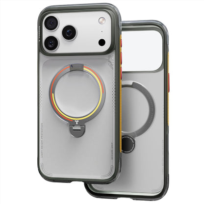 Funda MagSafe para Apple iPhone 18 Pro / 17 Pro, Torras, Ostand Q3 Air Football, Gris