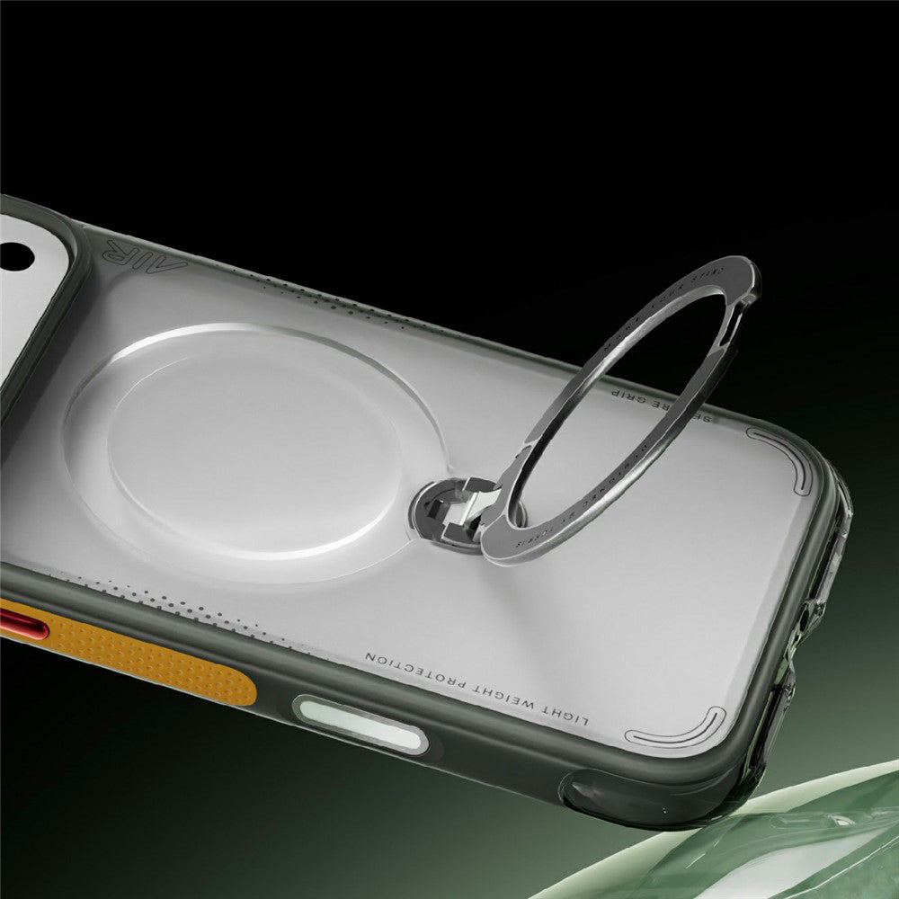 Funda MagSafe para Apple iPhone 18 Pro / 17 Pro, Torras, Ostand Q3 Air Football, Gris