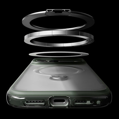 Funda MagSafe para Apple iPhone 18 Pro / 17 Pro, Torras, Ostand Q3 Air Football, Gris