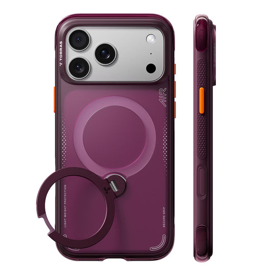 Funda MagSafe para Apple iPhone 18 Pro / 17 Pro, Torras, Ostand Q3 Air, Morado