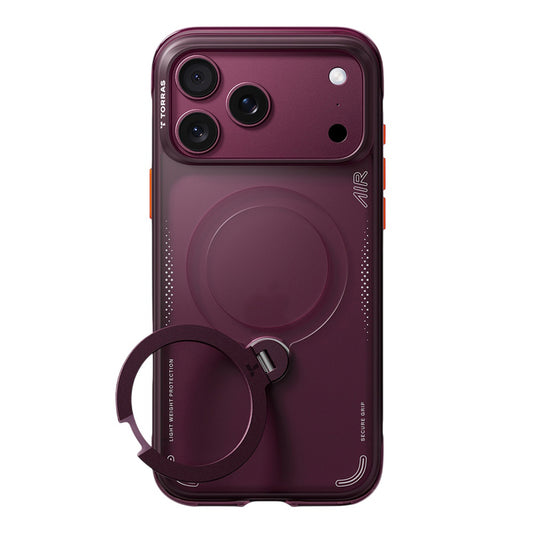 Funda MagSafe para Apple iPhone 18 Pro / 17 Pro, Torras, Ostand Q3 Air, Morado