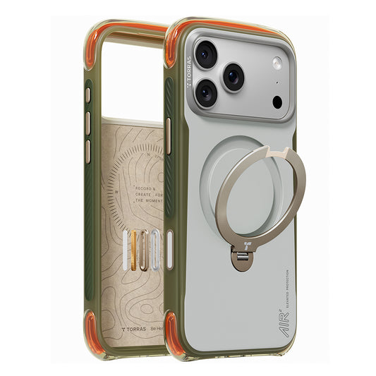 Funda MagSafe para Apple iPhone 18 Pro / 17 Pro, Torras, Ostand Q3 Air Pro, Blanca