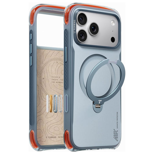 Funda MagSafe para Apple iPhone 18 Pro / 17 Pro, Torras, Ostand Q3 Air Pro, Azul