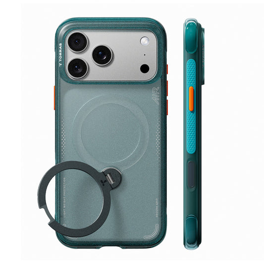 Funda MagSafe para Apple iPhone 18 Pro / 17 Pro, Torras, Ostand Q3 Air, Verde