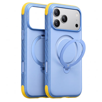 Funda MagSafe para Apple iPhone 18 Pro / 17 Pro, Torras, Ostand Q3 Rugged, Azul