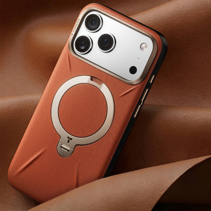 Funda MagSafe para Apple iPhone 18 Pro / 17 Pro, Torras, QPRO Leather, Marrón