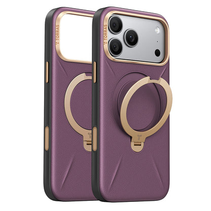 Funda MagSafe para Apple iPhone 18 Pro / 17 Pro, Torras, QPRO Leather, Morado