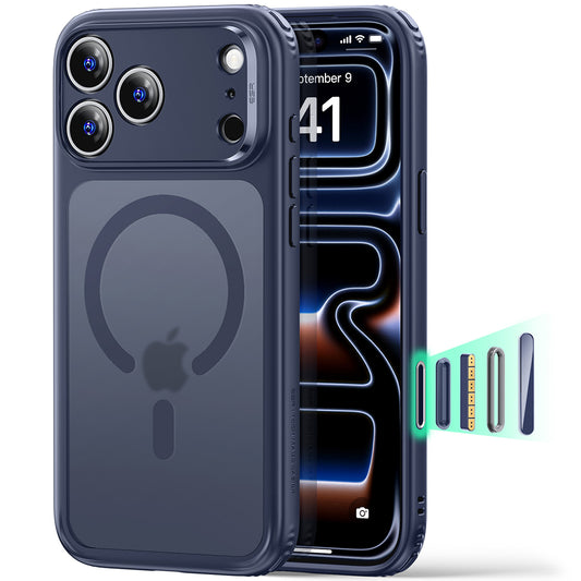 Funda MagSafe para Apple iPhone 18 Pro, ESR, Classic Hybrid, Azul Satinado