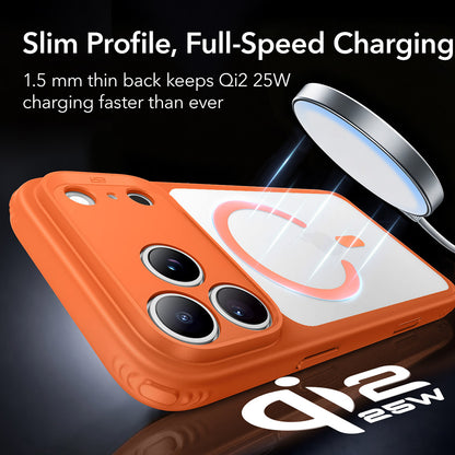 Funda MagSafe para Apple iPhone 18 Pro, ESR, Classic Hybrid, Naranja Satinada