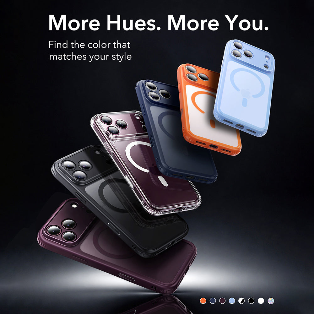 Funda MagSafe para Apple iPhone 18 Pro, ESR, Classic Hybrid, Naranja Satinada