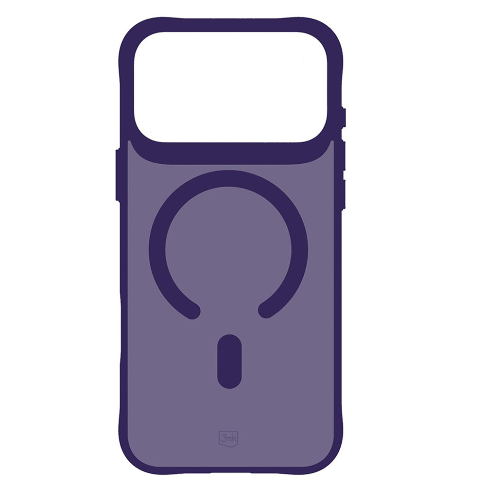 Funda MagSafe para Apple iPhone 18 Pro Max / 17 Pro Max, 3MK, Smoke MagCase, Morado