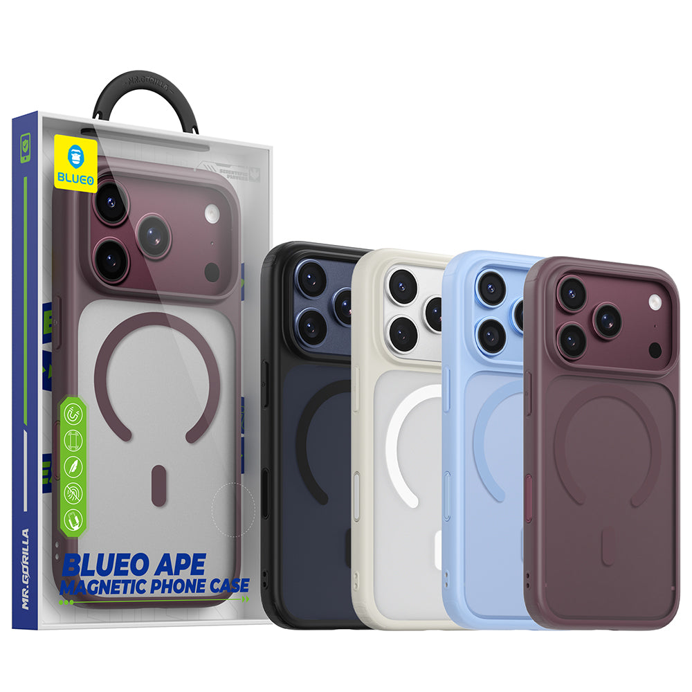 Funda MagSafe para Apple iPhone 18 Pro Max / 17 Pro Max, Blueo, APE Anti-Drop, negra