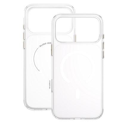 Funda MagSafe para Apple iPhone 18 Pro Max / 17 Pro Max, Blueo, Crystal+ anticaídas, transparente