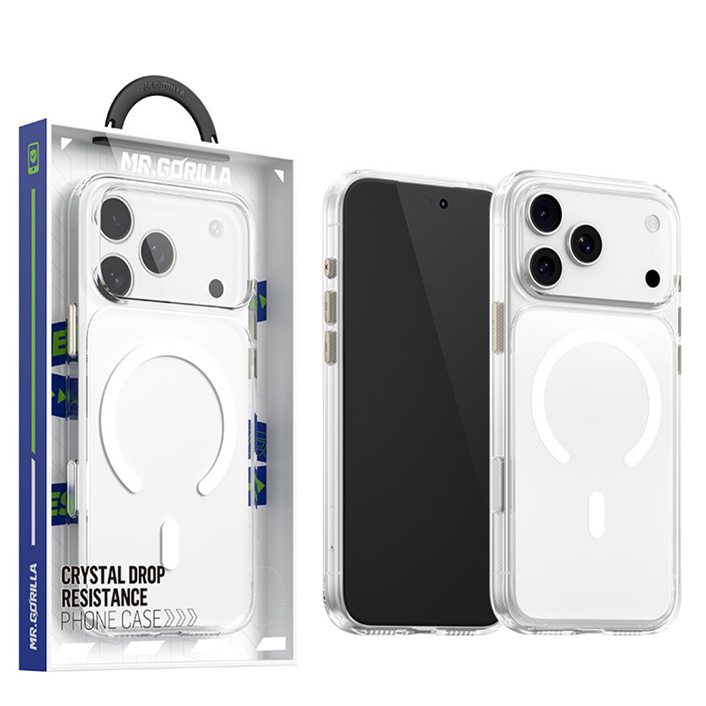 Funda MagSafe para Apple iPhone 18 Pro Max / 17 Pro Max, Blueo, Crystal+ anticaídas, transparente