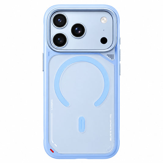 Funda MagSafe para Apple iPhone 18 Pro Max / 17 Pro Max, Blueo, soporte con disipación del calor, azul satinado
