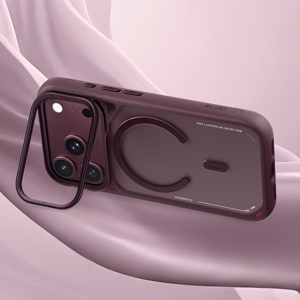 Funda MagSafe para Apple iPhone 18 Pro Max / 17 Pro Max, Blueo, soporte con disipación del calor, negra satinada