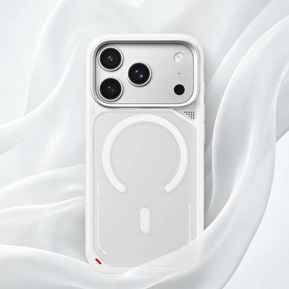 MagSafe Case for Apple iPhone 18 Pro Max / 17 Pro Max, Blueo, Heat Dissipation Stand, Satin Orange