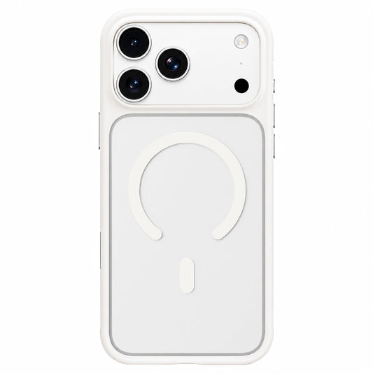 Funda MagSafe para Apple iPhone 18 Pro Max / 17 Pro Max, Blueo, agradable para la piel y anticaídas, blanca satinada