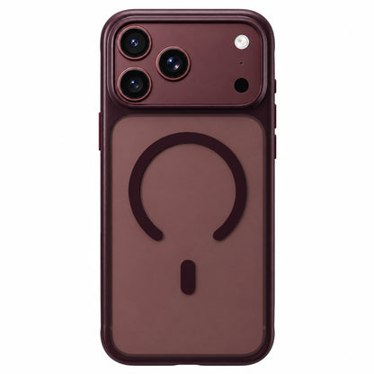 Funda MagSafe para Apple iPhone 18 Pro Max / 17 Pro Max, Blueo, respetuosa con la piel y anticaídas, color burdeos satinado