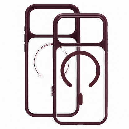 Funda MagSafe para Apple iPhone 18 Pro Max / 17 Pro Max, Blueo, respetuosa con la piel y anticaídas, color burdeos satinado