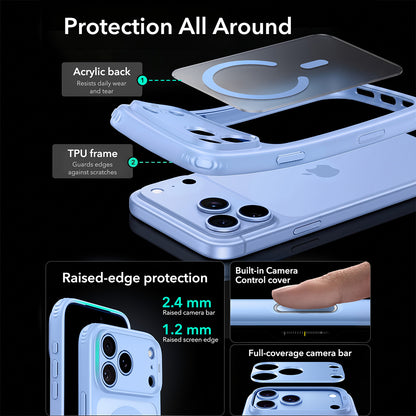 Funda MagSafe para Apple iPhone 18 Pro Max / 17 Pro Max, ESR, Classic Hybrid, Azul Satinado
