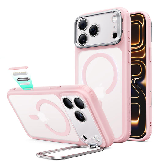 Funda MagSafe para Apple iPhone 18 Pro Max / 17 Pro Max, ESR, Classic Hybrid Kickstand, Rosa Satinado