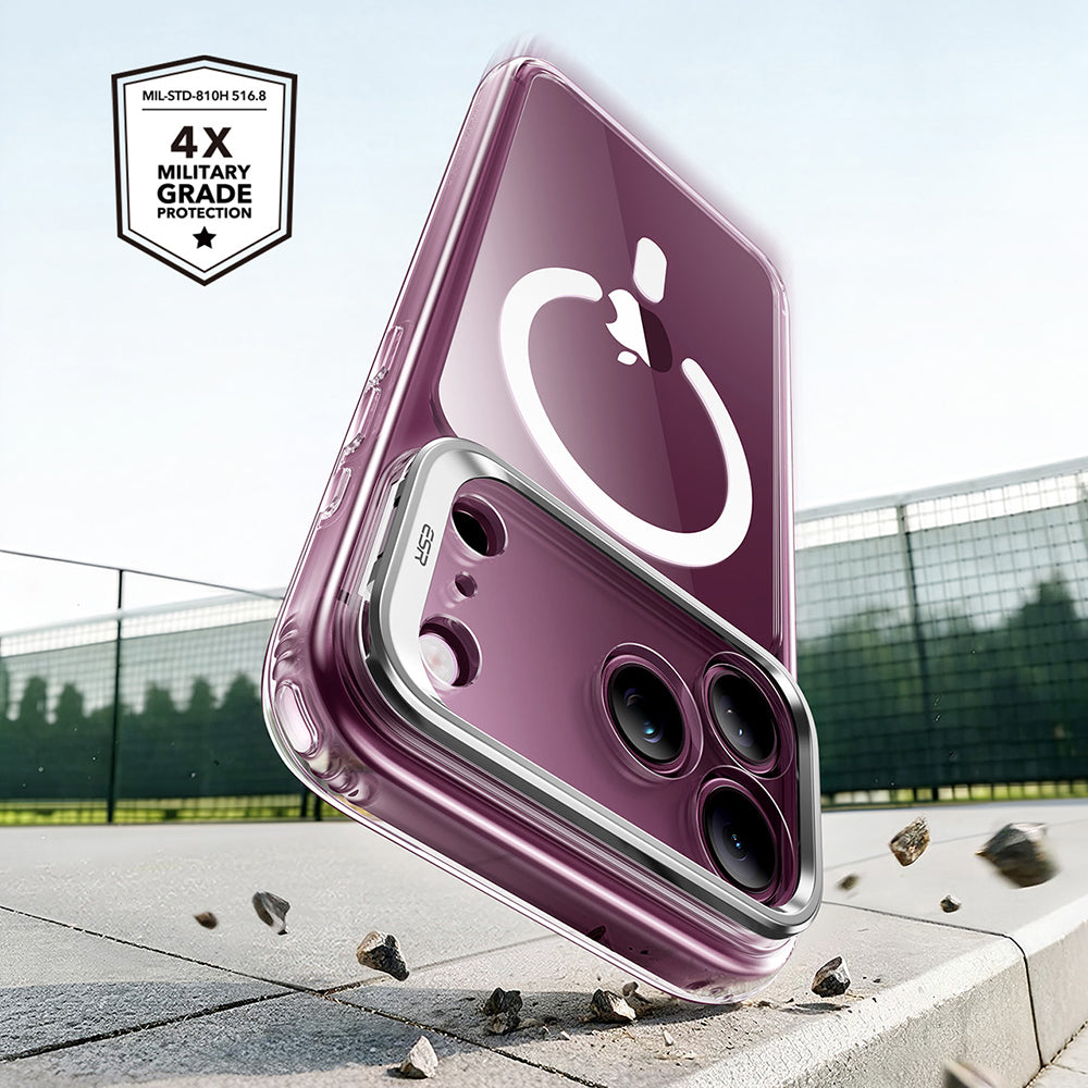 Funda MagSafe para Apple iPhone 18 Pro Max / 17 Pro Max, ESR, Classic Hybrid Kickstand, Transparente